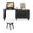 Makeup Vanity with mirror,2 drawers,1 chair