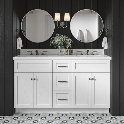 Ensemble de meuble-lavabo double 61 po Hamlet
