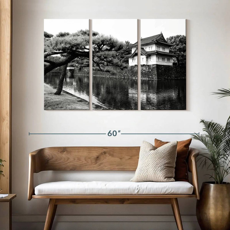 Lilie Japanese Imperial Palace, 32" H x 50" W
