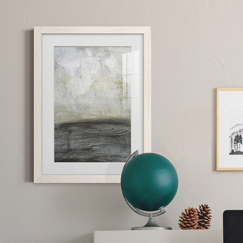 Misty Landscape II Premium encadré mat - prêt à être suspendu, H 31,5 po x l 23,5 po x P 1 po, Cadre blanc