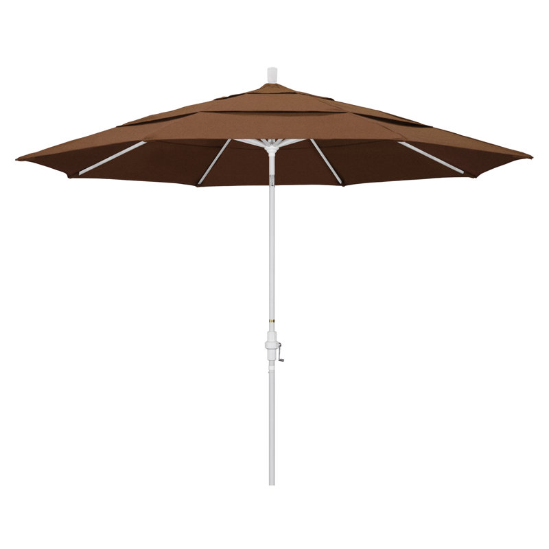 Parasol de marché Broadmeade octogonal Sunbrella, Toile performance moka