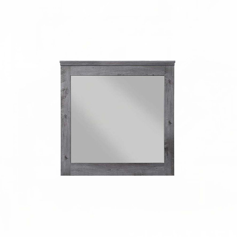 Rustic Gray Oak Finish Mirror