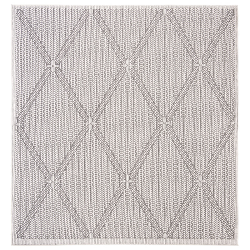 Tapis d'intérieur / extérieur à motif géométrique Kircher Performance, Carré 6 pi 7 po