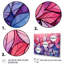 Ensemble de 4 décorations murales roses et mauves à motif de plantes tropicales II - fuschia-581137339