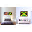 Impression sur toile encadrée « jamaica country flag »-41274503-41925868