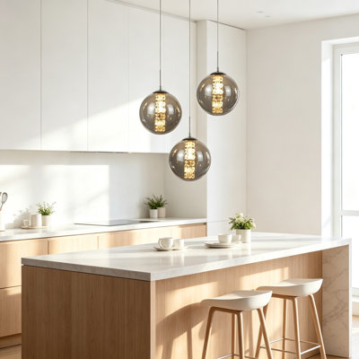 Amice Height-Adjustable 3-Light Pendant Light