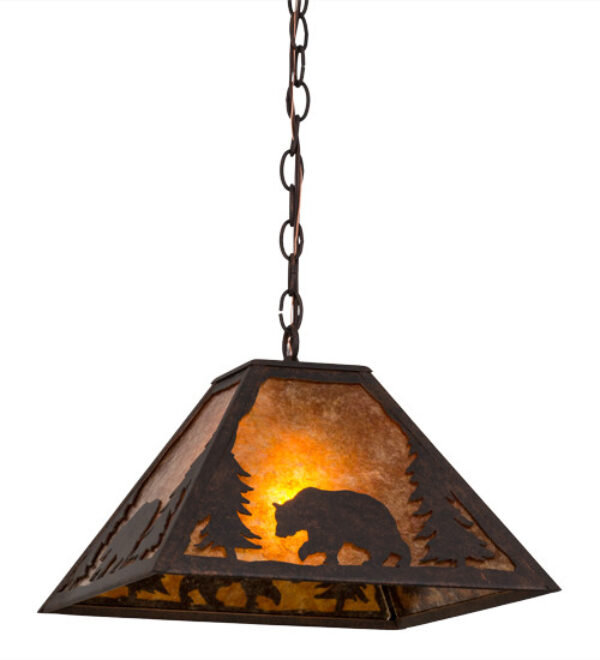 Bear Creek 1 - Light Single Pendant, Gilded Tobacco, Faux Alabaster