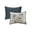 Édredon en coton grand - bleu avec détails de broderie de 270G / m2-120478298
