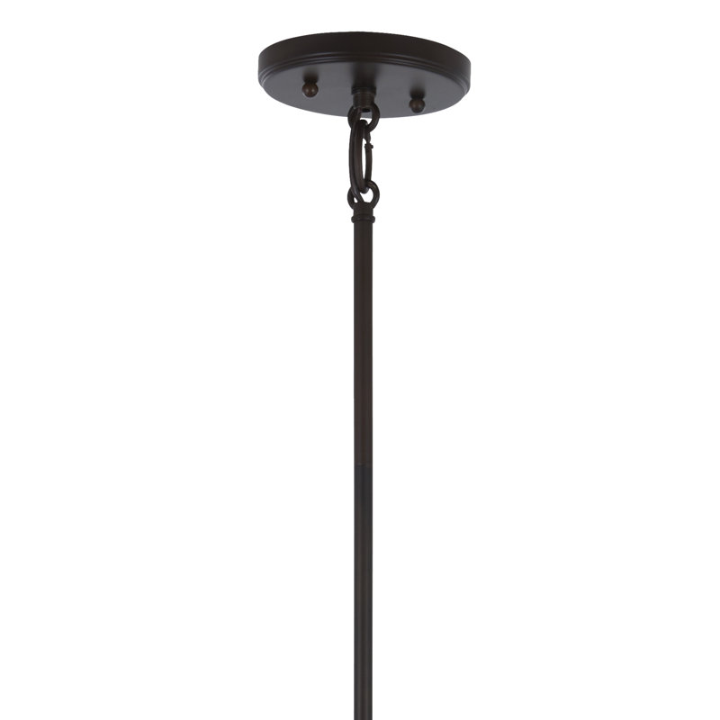 Vortic Flow Dark Bronze and Mosaic Gold 8-Light Contemporary Pendant