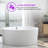 59" x 59" Freestanding Soaking Acrylic Bathtub