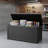 320 Gallon Resin Deck Box, Lockable Waterproof UV Resistant Outdoor Storage for Patio Cushions, Pool Accessories and Garden Tools, Black-127313590