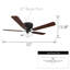 Kalona 52'' Ceiling Fan with Light Kit-1024616598