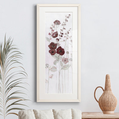 Peinture sur papier encadrée