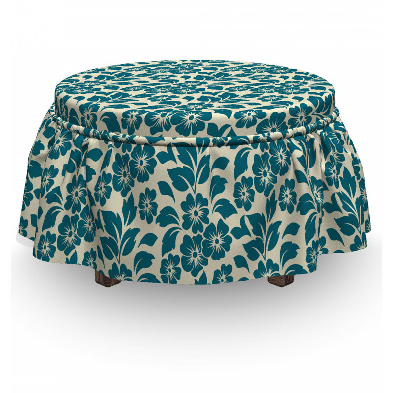 Box Cushion Ottoman Slipcover