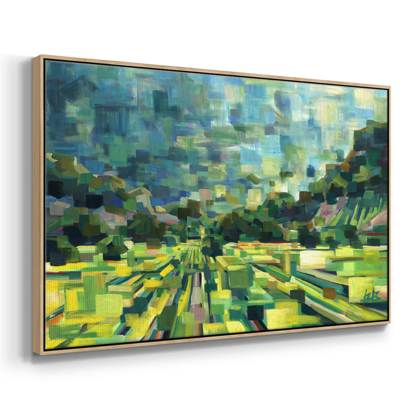 Été - reproduction de cadre flottant sur toile, Naturel, H 37 po x l 25 po x P 2 po