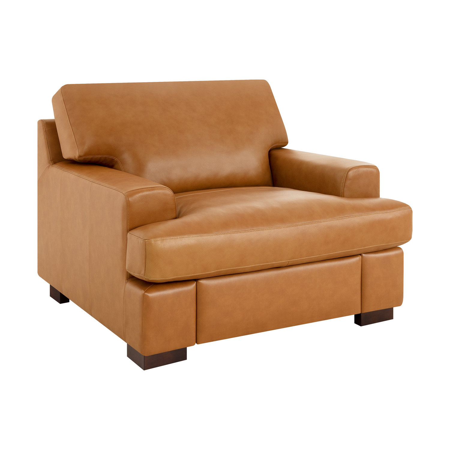Latitude Run® Daryon Leather Club Accent Chair - Luxurious Comfort
