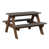 Light Gray Top/Antique Mahogany Base
