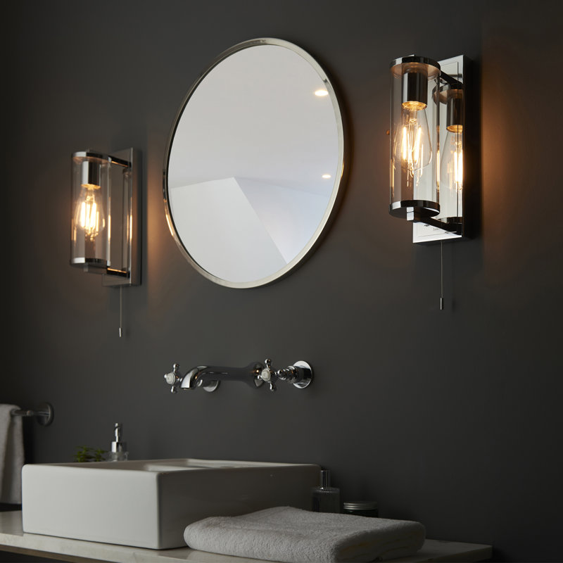 Orwin Candle Wall Light, Chrome