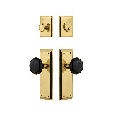 Nostalgic Warehouse New York Entry Set with Porcelain Knob