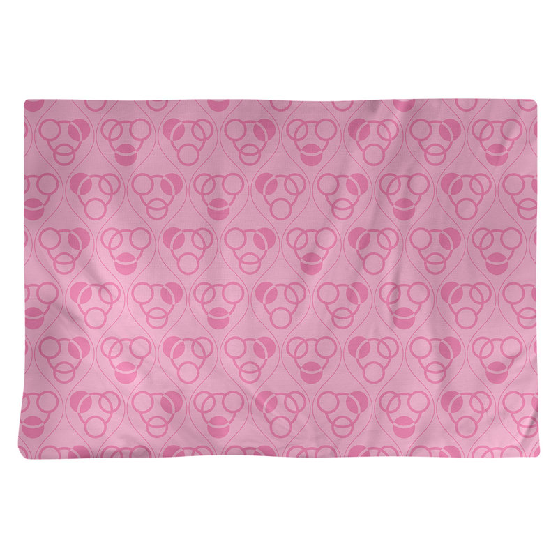 Napperon en coton 18 "Classic, Rose, polyester