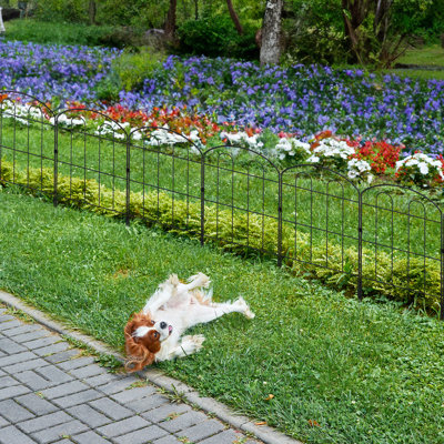 Decorative Garden 2 ft. H x 13 in. W Metal Fencing (28 Panels)