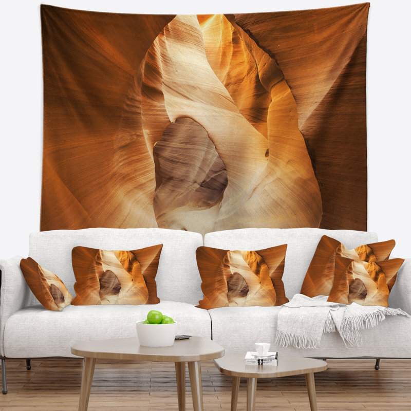 Tapisserie intérieure à l'intérieur du canyon Antelope, H 78 po x l 92 po