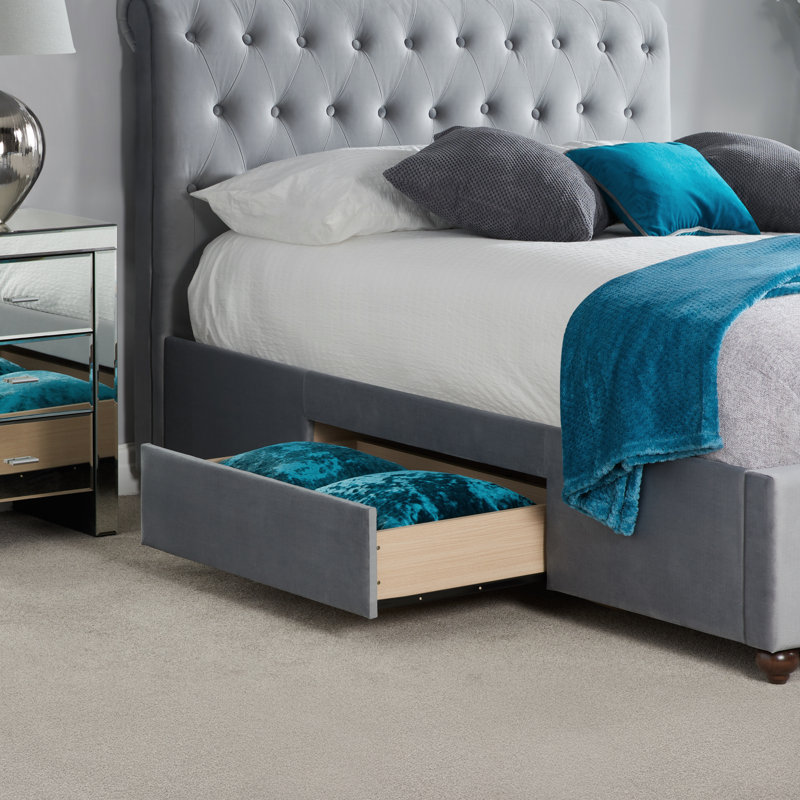 Carsten Upholstered Storage Bed, Double (4'6)
