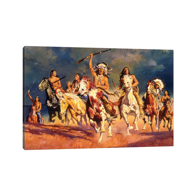 Opening The Fight by David Mann - Wrapped Canvas Painting, 45.72cm H x 66.04cm W x 1.91cm D