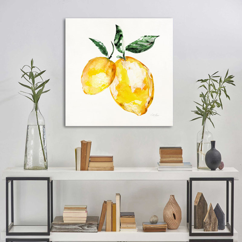 "Fresh Lemons I" par Stella Chang, reproduction sur toile