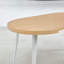 Table extensible, table de salle à manger, table de bureau, table basse, pieds en métal, plateau en panneau de fibres à densité moyenne, couleur chêne (100/140 / 180x100x75cm)-129449585-129449584