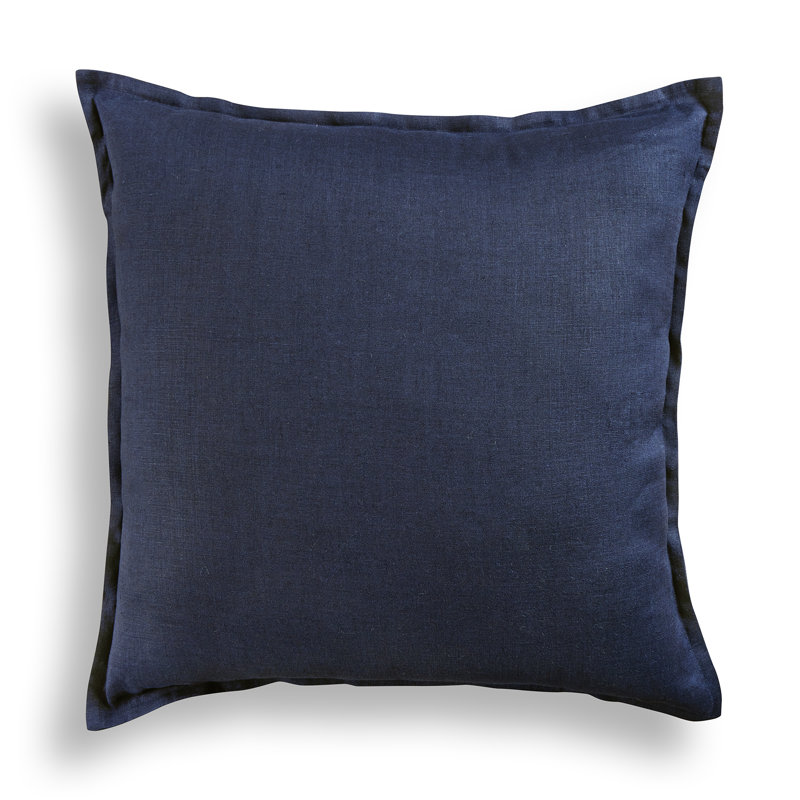 Santa Barbara - 100% Pure Linen Pillow Cover, Navy