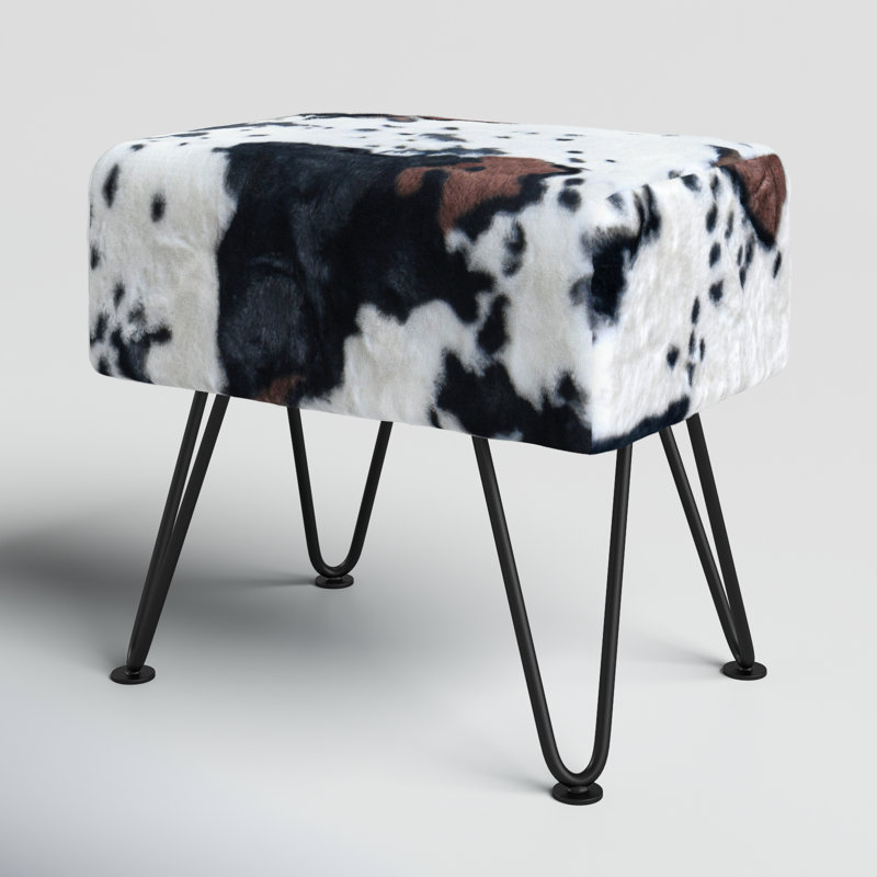 48.3cm Wide Rectangle Animal Print Footstool Ottoman