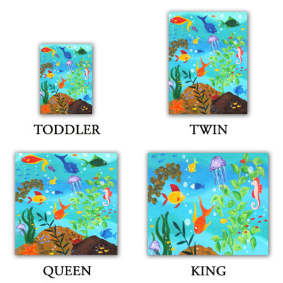  nJoy Art Happy Fish III Microfiber Duvet Covers
