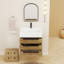 Finition du meuble-lavabo mural simple 24 po Jessica: noir lustré-72495716