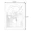 Miroir mural rectangulaire en aluminium