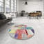 Tapis gris/rose/beige contemporain-563676742