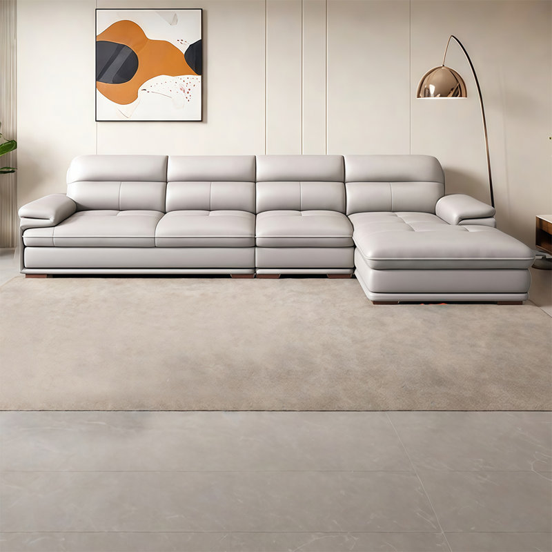 American-style simple modern sofa, 4, 35.43" H x 126" W x 67" D