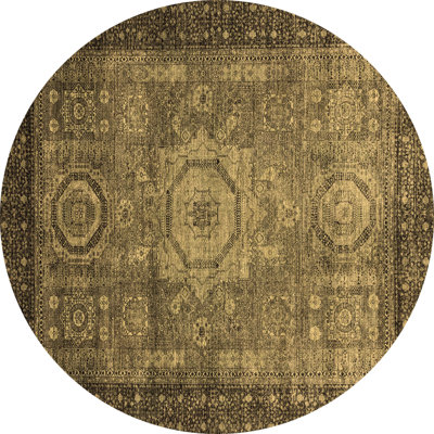 Tapis brun Abstract 2340