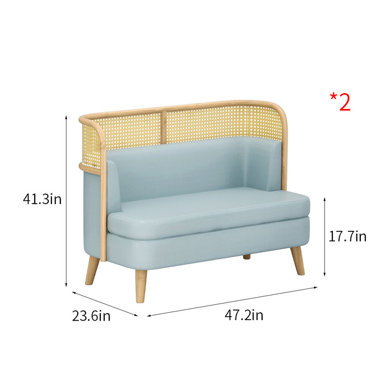 Banc de restaurant élégant et simple pour dessert