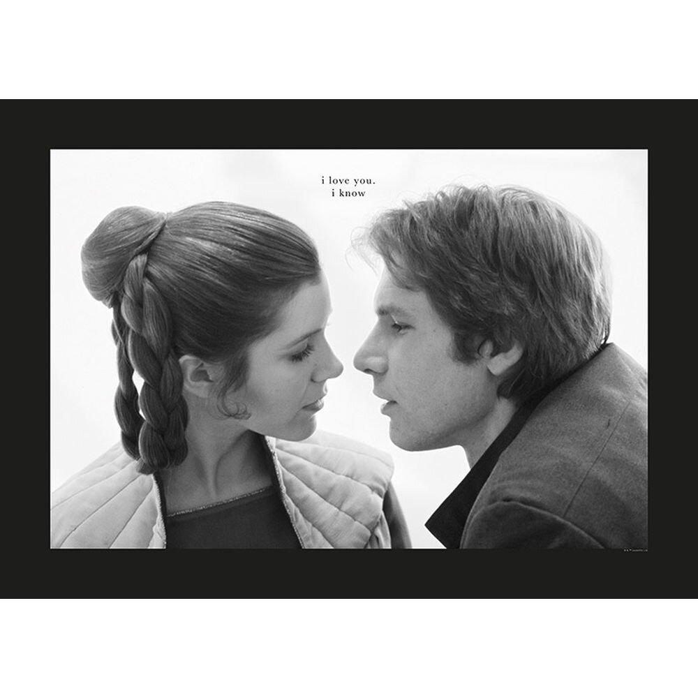 Poster Star Wars Leia Han Love