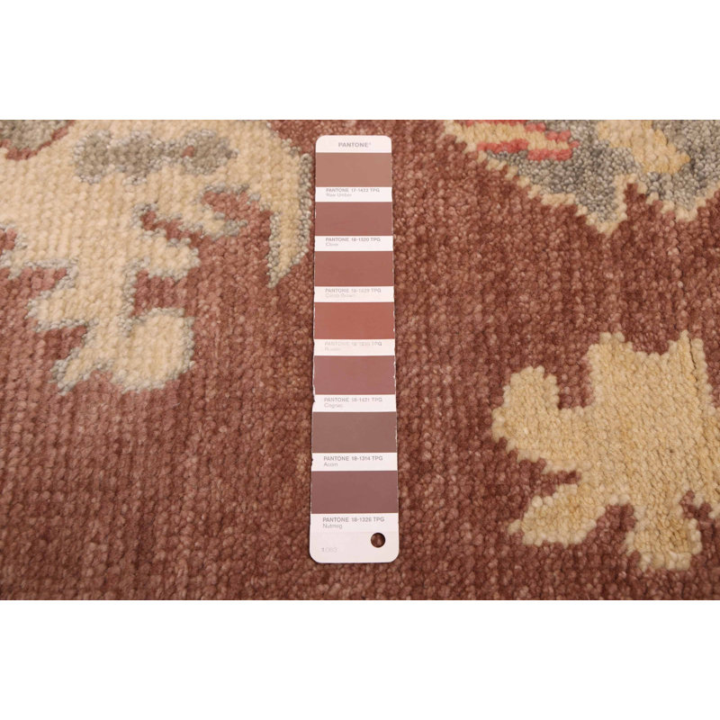 Tapis moderne brun Oushak 7 pi 10 po x 10 pi 1 po