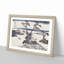 The Lake Suwa in Shinano Province by Katsushika Hokusai - Picture Frame Painting Print-55642374-55642375