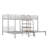 Metal Triple Bunk Bed Storage Shelves Staircase-1966023946