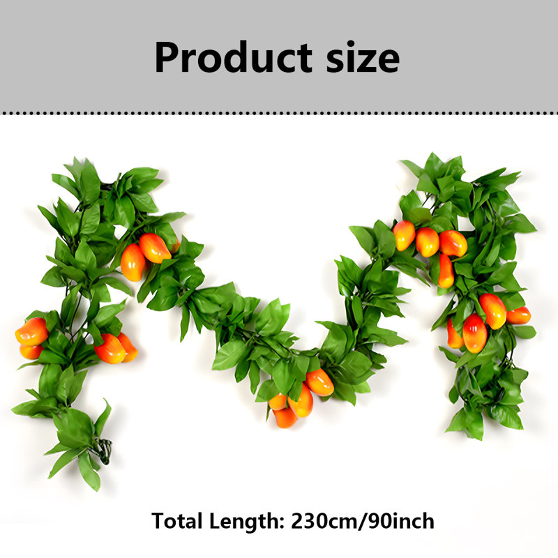 90'' in. Faux Garland