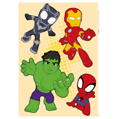 Spiderman and His Amazing Friends Power Group - Pack of 4 Stickers