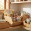Wooden Cosmetic Organiser Makeup Storage Box