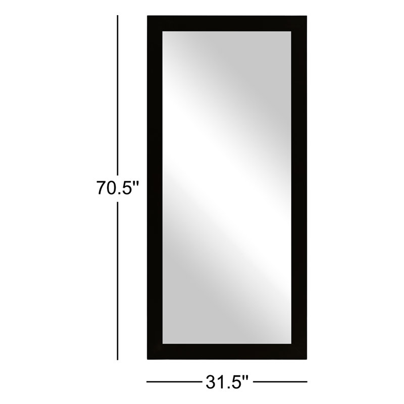 Tari Mirror, 70.5"  x 31.5", Black