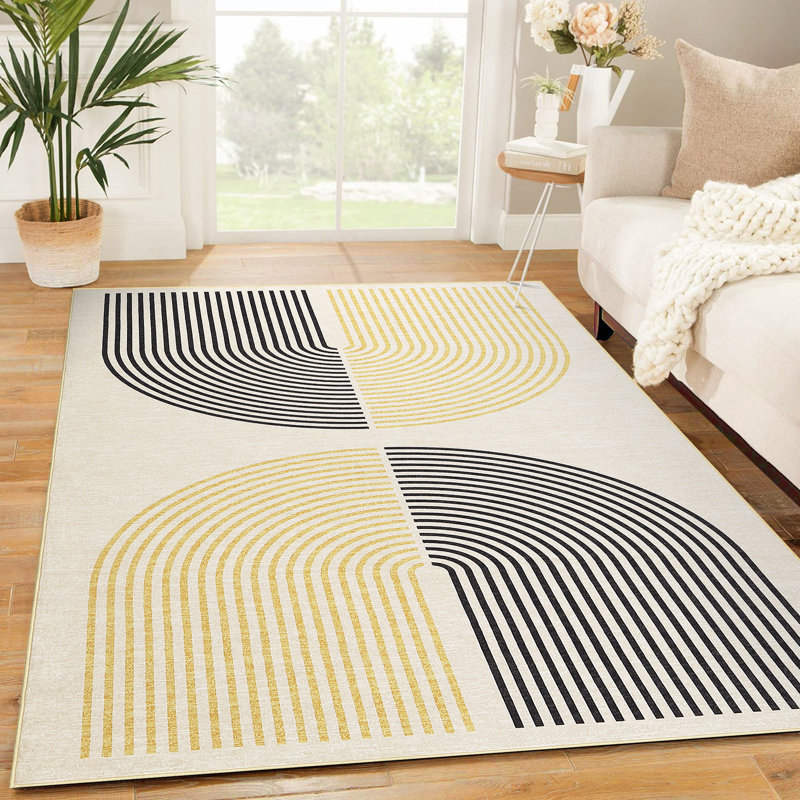 Tapis géométrique moderne, Rectangle 6 pi x 9 pi