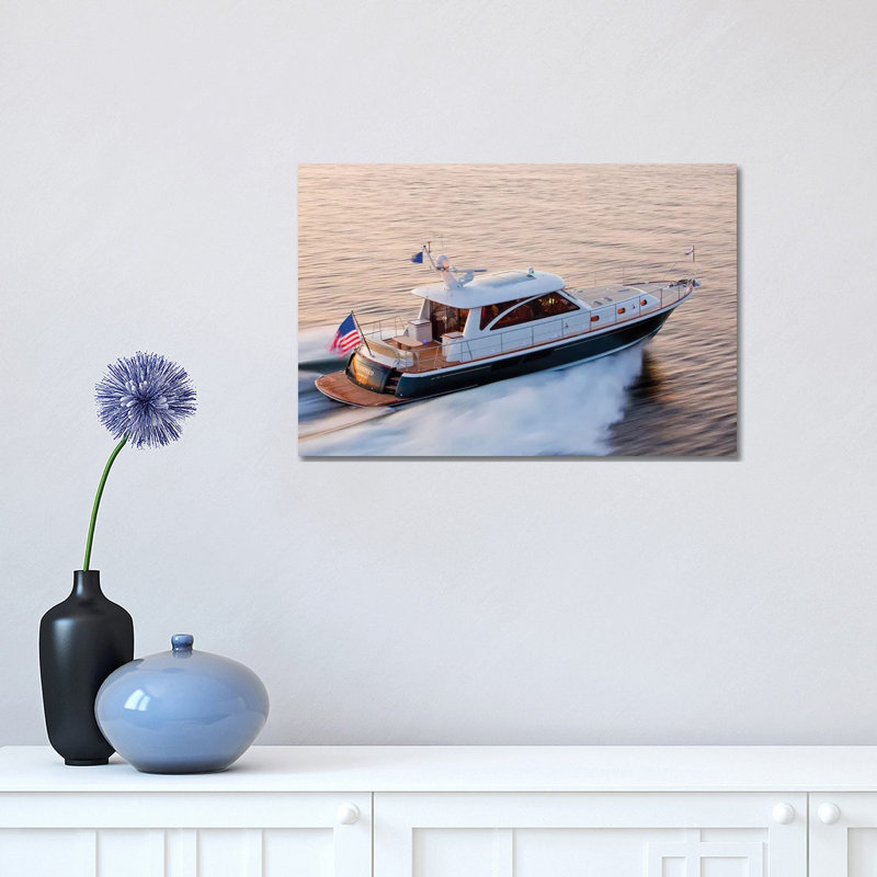Hunt 52 Yacht at Sea, Newport, Rhode Island, USA IV 1 Piece Wrapped Canvas Wall Art, 30.48 cm H x 45.72 cm W