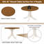 Table basse à piédestal Minonk-1690497498